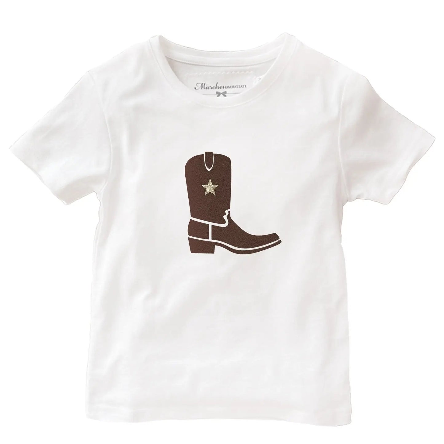 Märchenwerkstatt Shop: Cowboy Stiefel T-Shirt für Jungen