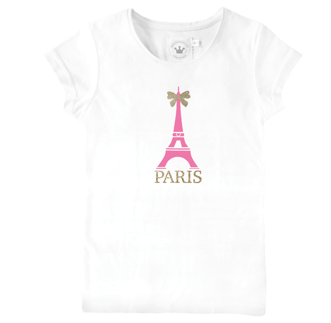 Mädchen T-Shirt Eiffelturm