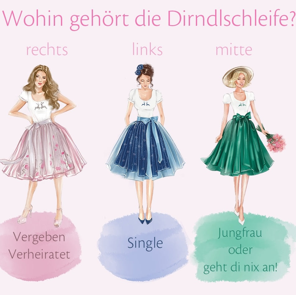 Dirndlschleife- wie wird sie richtig gebunden?