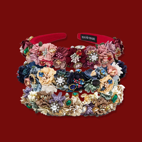 Blumenhaarreifen in vielen Farben als Haarschmuck zum Dirndl 