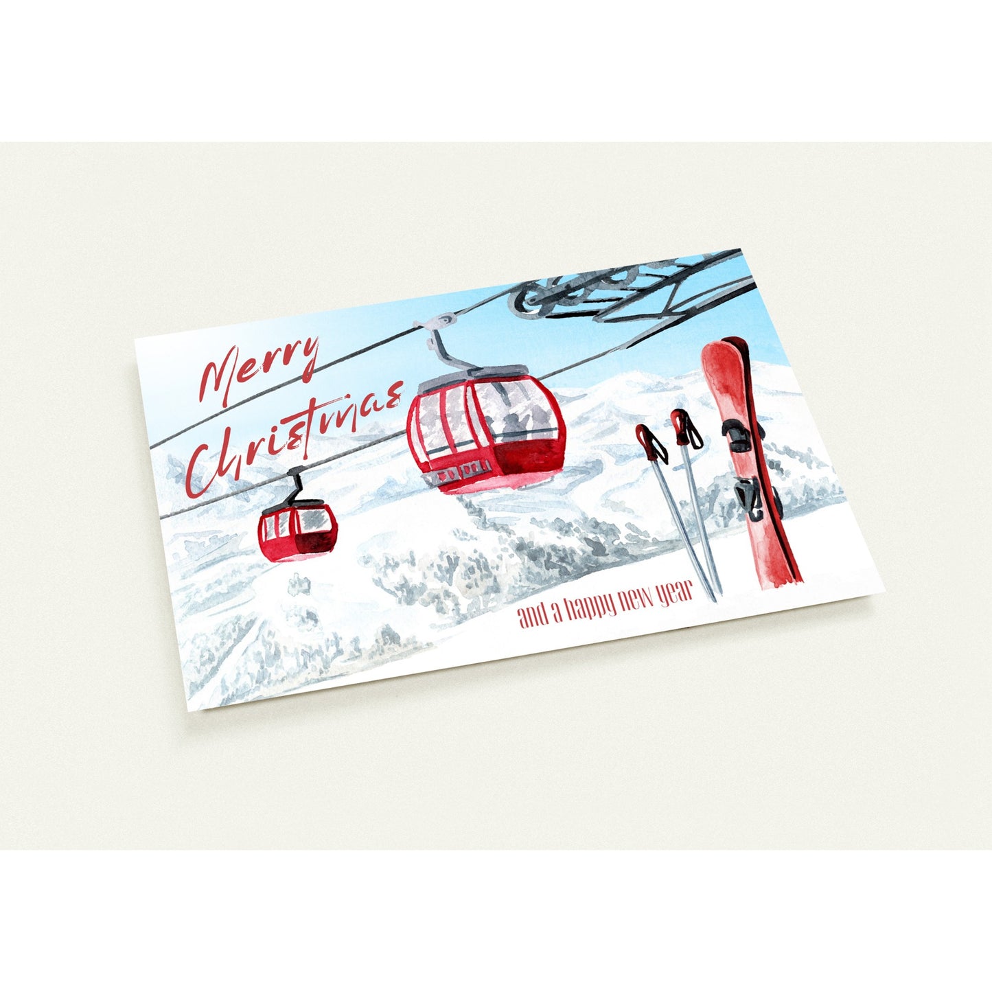 Laden Sie das Bild in den Galerie-Viewer, Süße Postkarten Alpine Ski im 10er Pack
