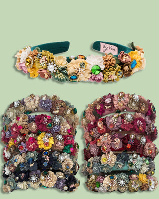
                    
                      Alle Blumenhaarreif Stoff Samt Steinchen
                    
                  