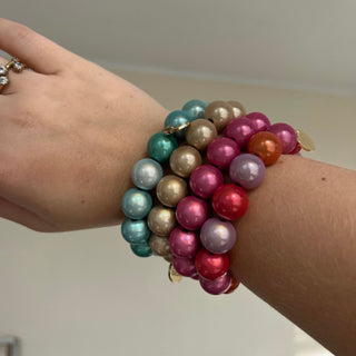 
                    
                      chunky Perlenarmband rosa flieder
                    
                  