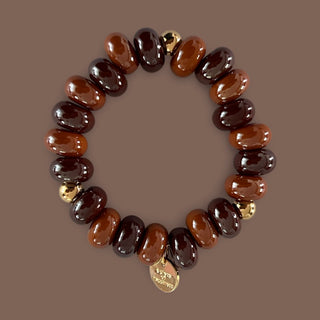 
                    
                      Armband chunky perlen Schokobraun
                    
                  
