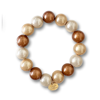 
                    
                      chunky Perlenarmband beige-gold
                    
                  