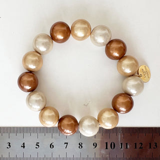 
                    
                      chunky Perlenarmband beige-gold
                    
                  