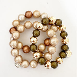
                    
                      chunky Perlenarmband Olive-gold
                    
                  