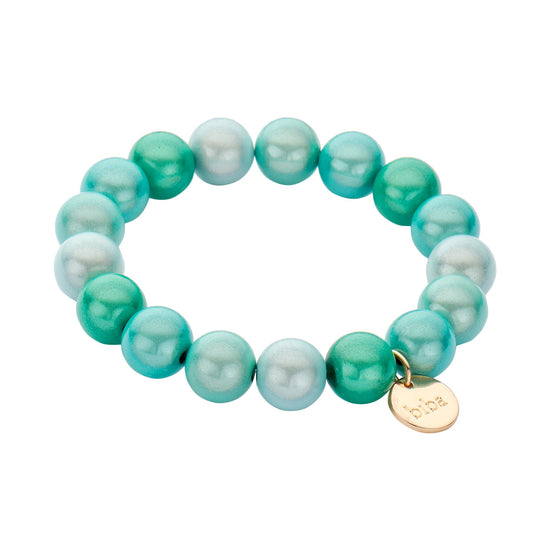 Armband magic Perle chunky gross bunt tuerkis gruen