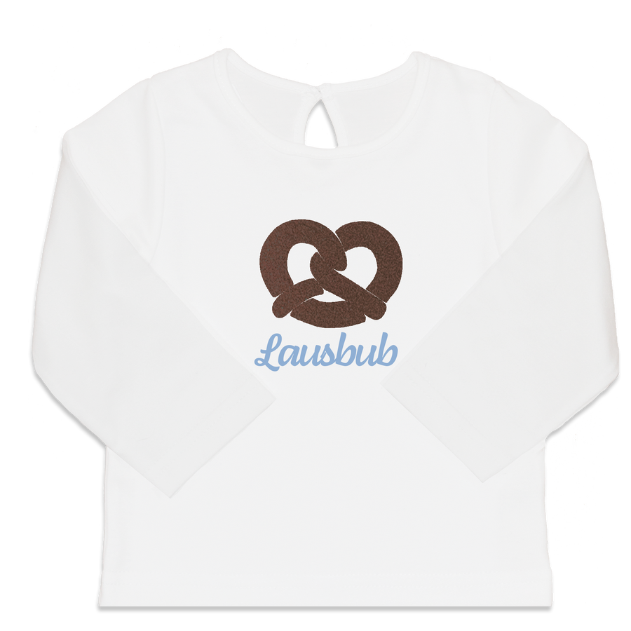 Baby T-Shirt Junge Brezel Lausbub