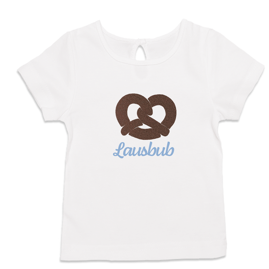 Baby T-Shirt Junge Brezel Lausbub