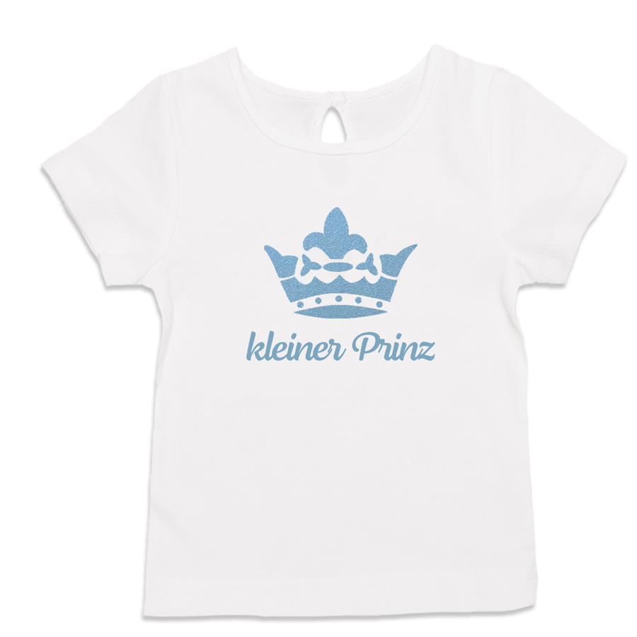 Baby T-Shirt Junge Krone kleiner Prinz