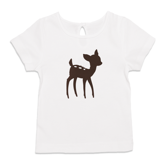 Baby T-Shirt Jungen Samt Bambi