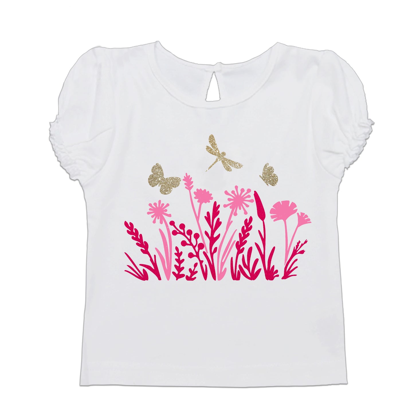 Baby T-Shirt Mädchen Blumenwiese