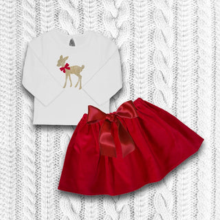 
                    
                      roter Weihnachts Samtrock für Baby's mit Schleife Märchenwerkstatt
                    
                  