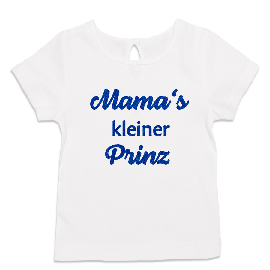 Baby T-Shirt Junge Mama's kleiner Prinz