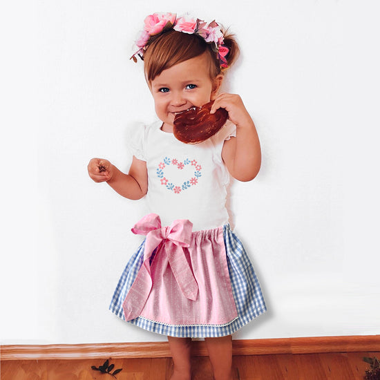 Mein erstes Baby Dirndl Schwanensee