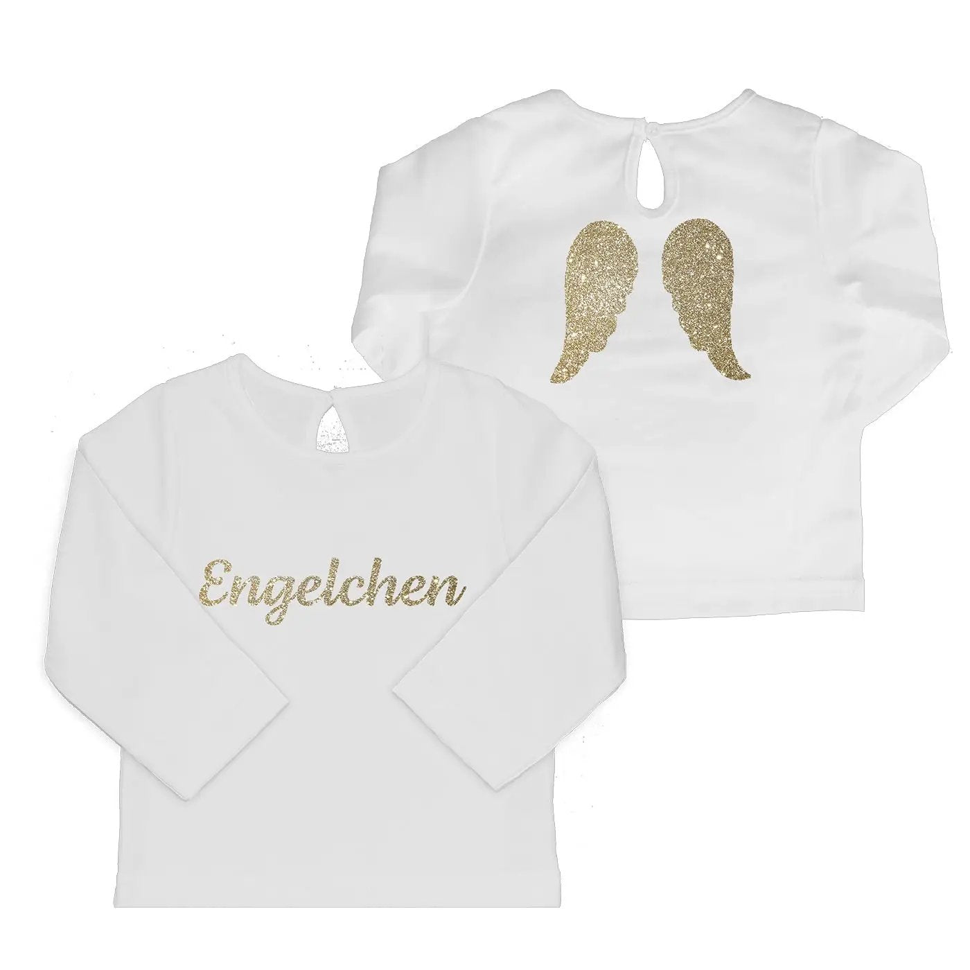 Baby T-Shirt Engelchen mit Glitzerflügeln