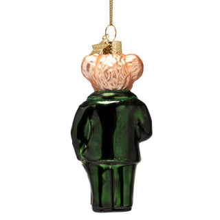 
                    
                      Hängendes Weihnachtsornament Bär in Smoking auf Tannenbaum
                    
                  