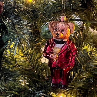 
                    
                      Weihnachtsbaumdekoration Bärchen, Glasornament, festliche Weihnachtsdeko, handgefertigt
                    
                  
