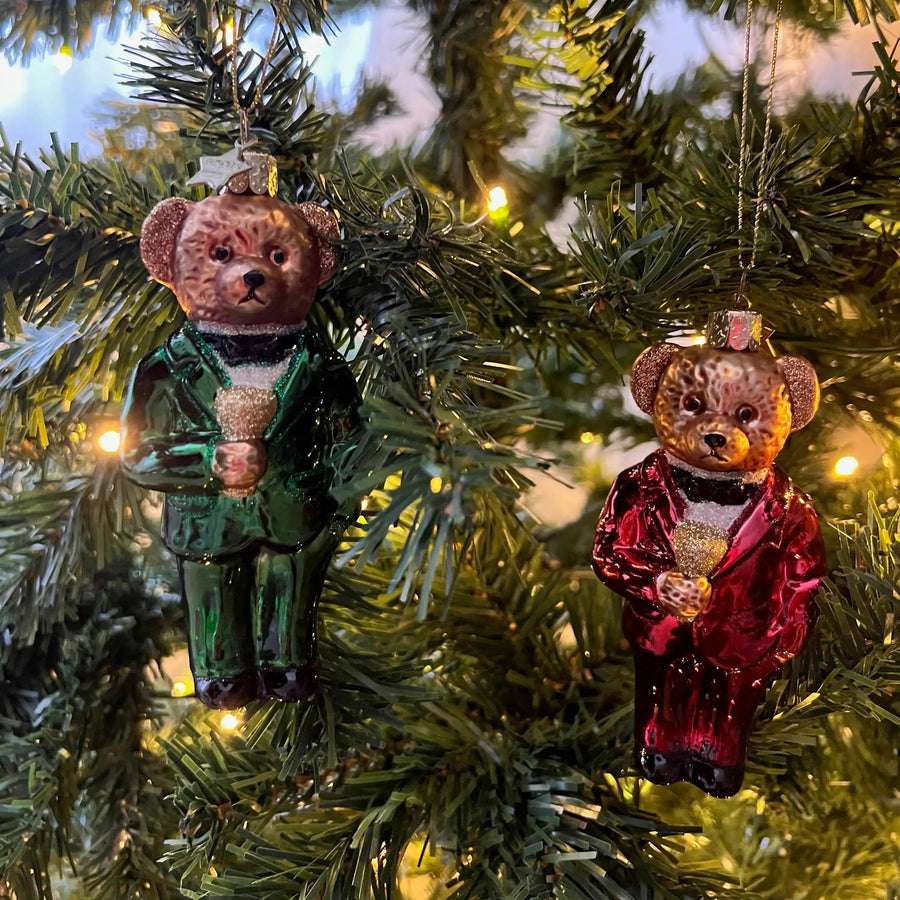 Weihnachtsornament Bärchen grün von Vondels