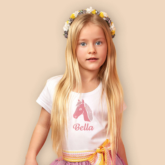Box Personalisiert Kinder Shirt Pony