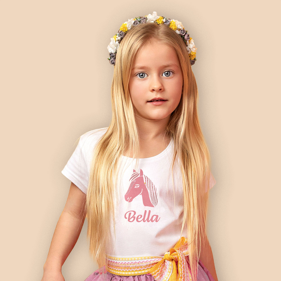 Box Personalisiert Kinder Shirt Pony