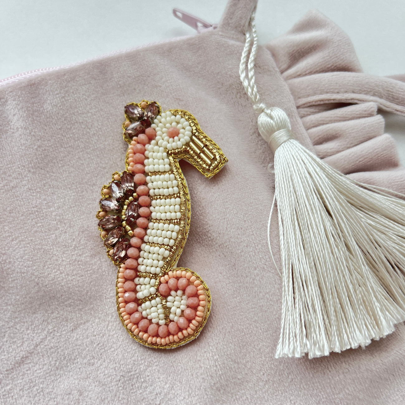 Brosche-Seepfedchen-Glamour-Sommer