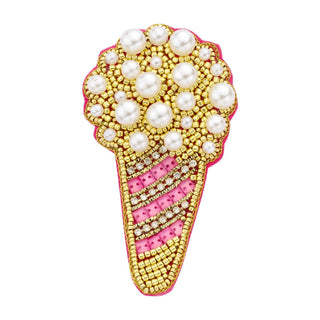 
                    
                      Glamour-Ansteckbrosche mit Perlen und Gold
                    
                  