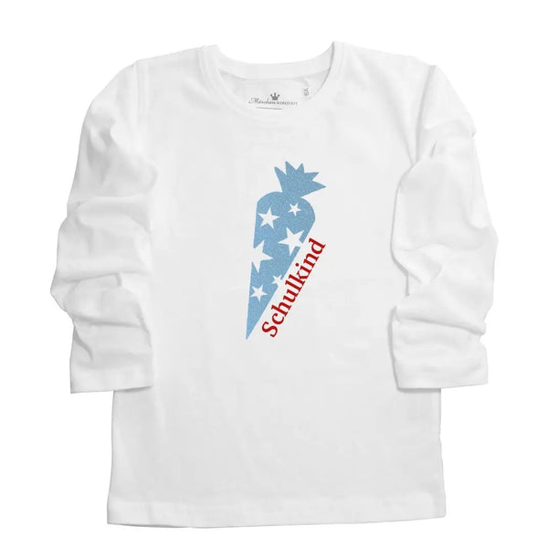 Jungen T-Shirt Schulanfang Sterne hellblau