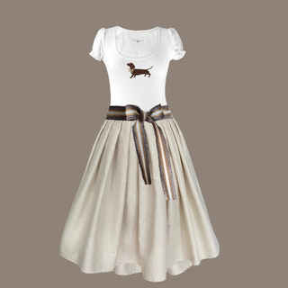 
                    
                      Kombinierter Dirndl-Gürtel in Blau, Gold
                    
                  