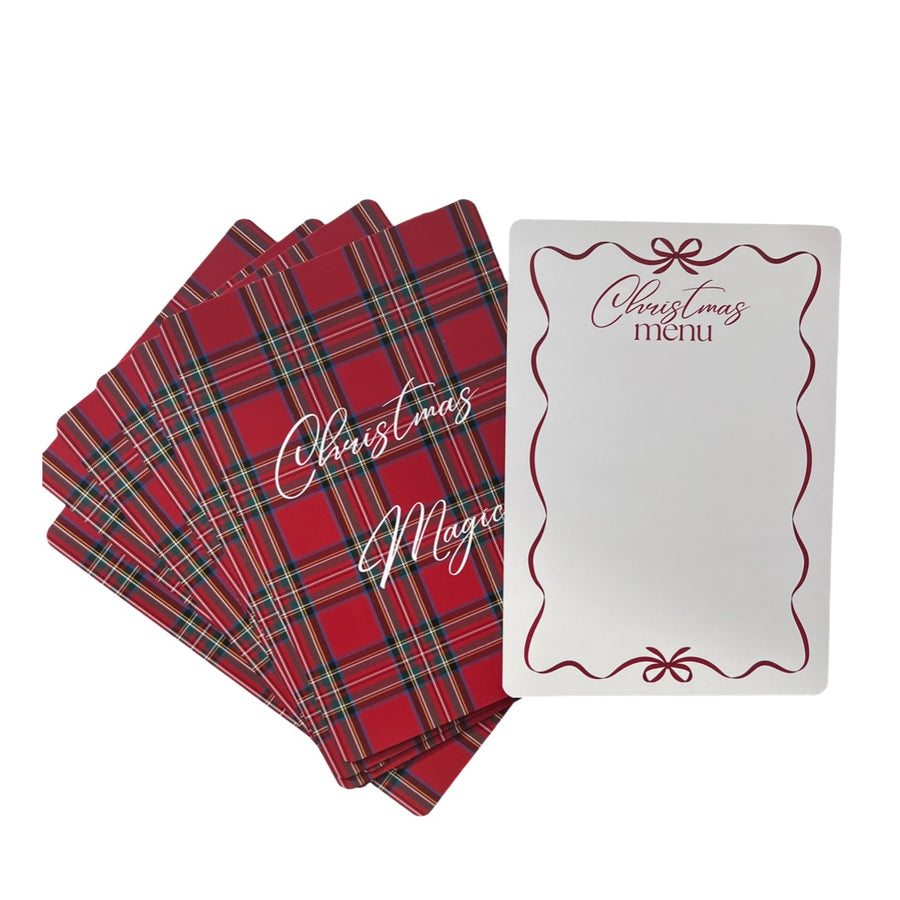 Christmas magic menuekarte