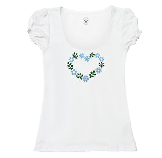 
                    
                      Damen T-Shirt romantisches Blumenherz Märchenwerkstatt
                    
                  
