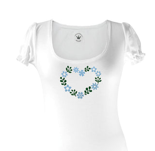 
                    
                      Damen T-Shirt romantisches Blumenherz Märchenwerkstatt
                    
                  