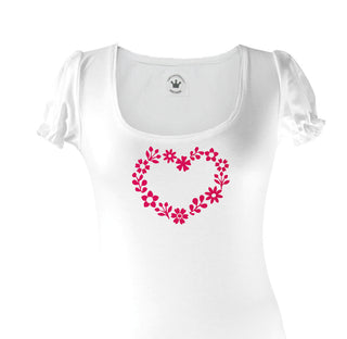 
                    
                      Damen T-Shirt romantisches Blumenherz Märchenwerkstatt
                    
                  