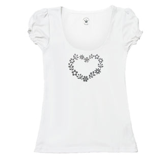 
                    
                      Damen T-Shirt romantisches Blumenherz Märchenwerkstatt
                    
                  