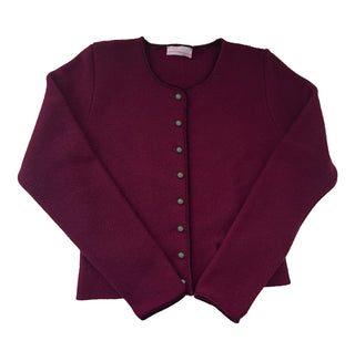 
                    
                      Damen Janker Strickjacke dunkelrot
                    
                  