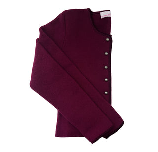 
                    
                      Damen Janker Strickjacke dunkelrot
                    
                  