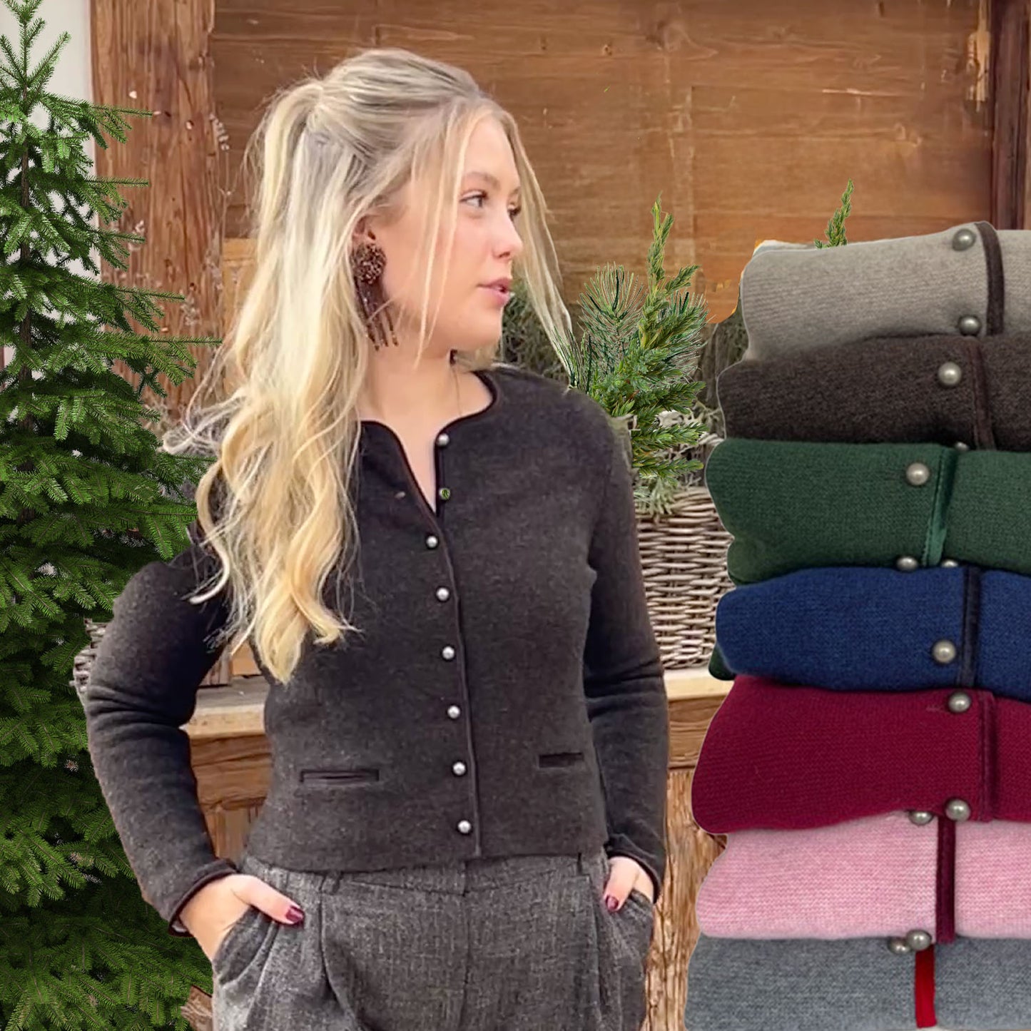 Damen-Janker-dunkelbraun-Winter-alle-Farben