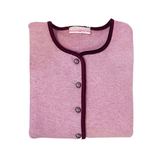 
                    
                      Damen Janker rosa mit dunkelroter Samtkante
                    
                  