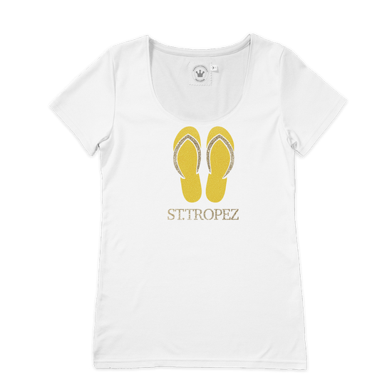 Damen T-Shirt Flip Flop St. Tropez