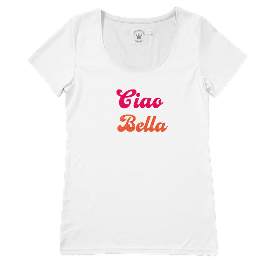 Damen T-Shirt Ciao Bella