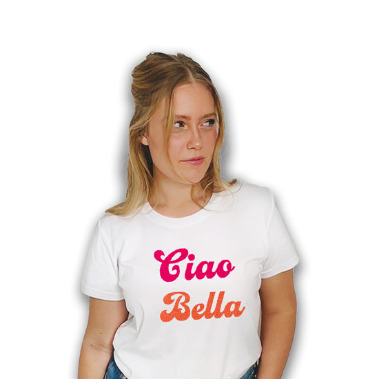 Damen T-Shirt Ciao Bella