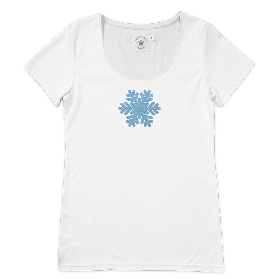 Winter Damen T-Shirt Eiskristall