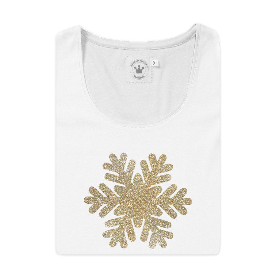 Winter Damen T-Shirt Eiskristall