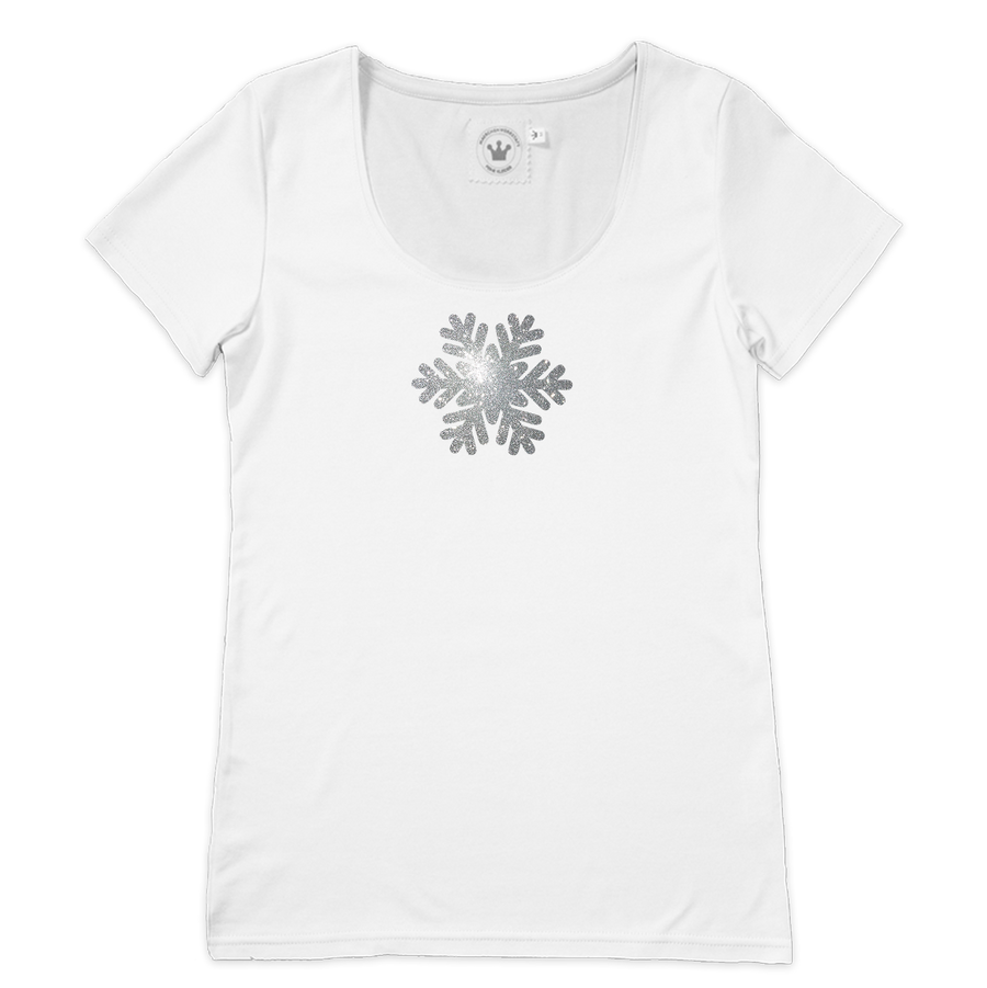 Winter Damen T-Shirt Eiskristall