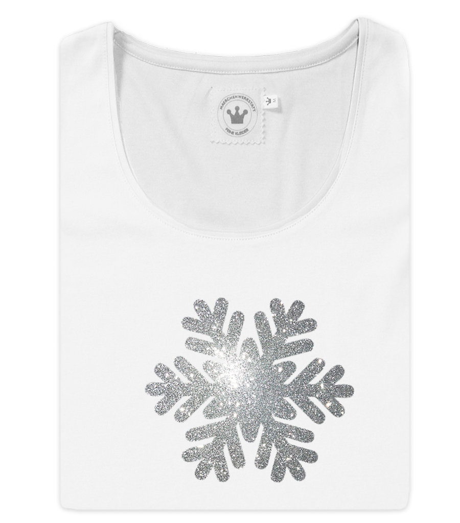 Winter Damen T-Shirt Eiskristall