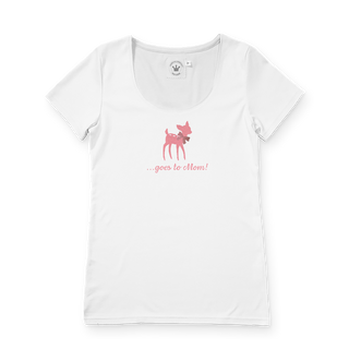 
                    
                      Damen T Shirt weiss Muttertag Bambi rosa
                    
                  