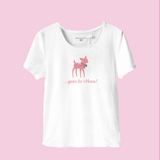 
                    
                      Damen T Shirt weiss Muttertag Bambi rosa
                    
                  