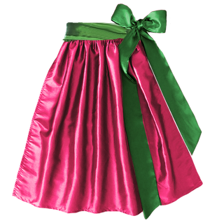 
                    
                      Damen Uni Dirndl Schuerze Midi Taft gruen pink
                    
                  
