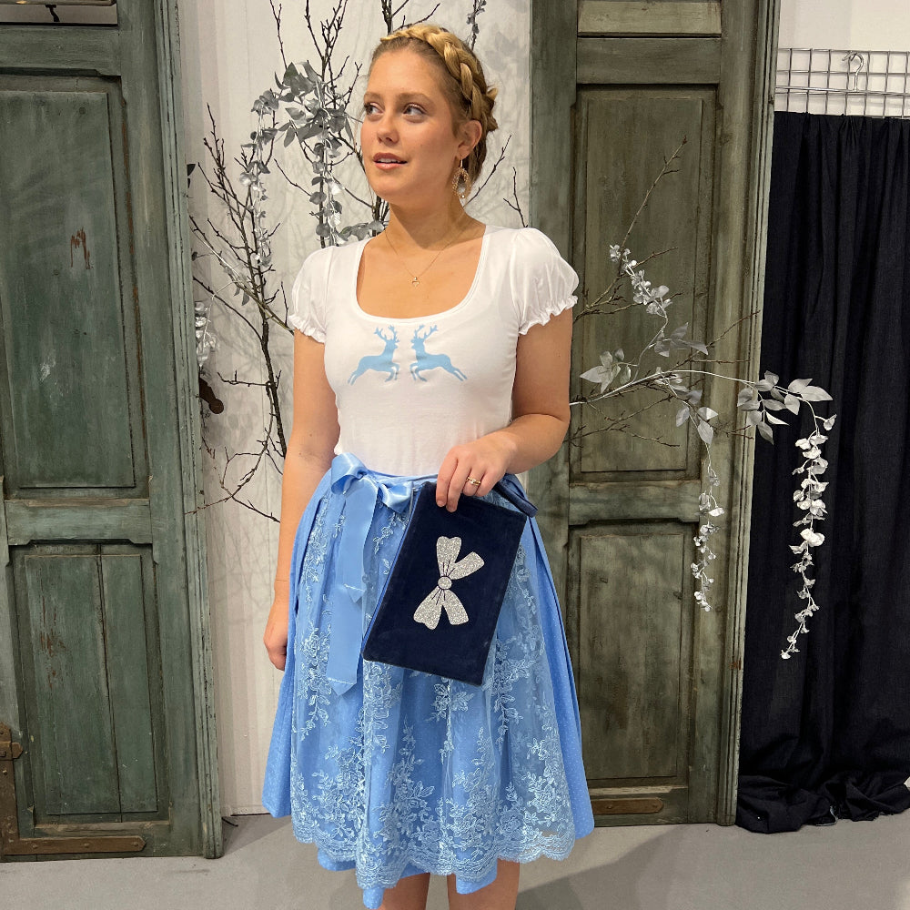 Damen-dirndl-Samt-Clutch